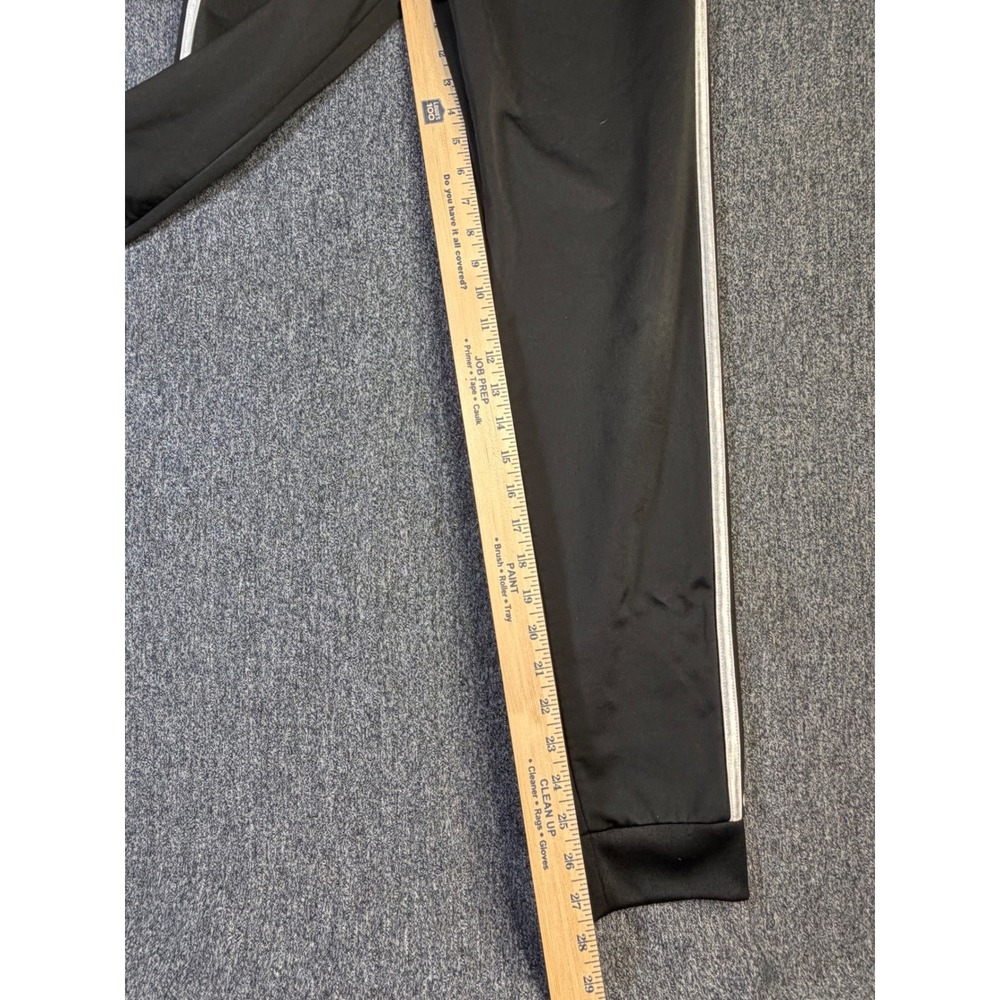 Adidas Boys Track Pants Black White 3-Stripe Joggers Size L 14/16 AR5645 - Picture 5 of 8